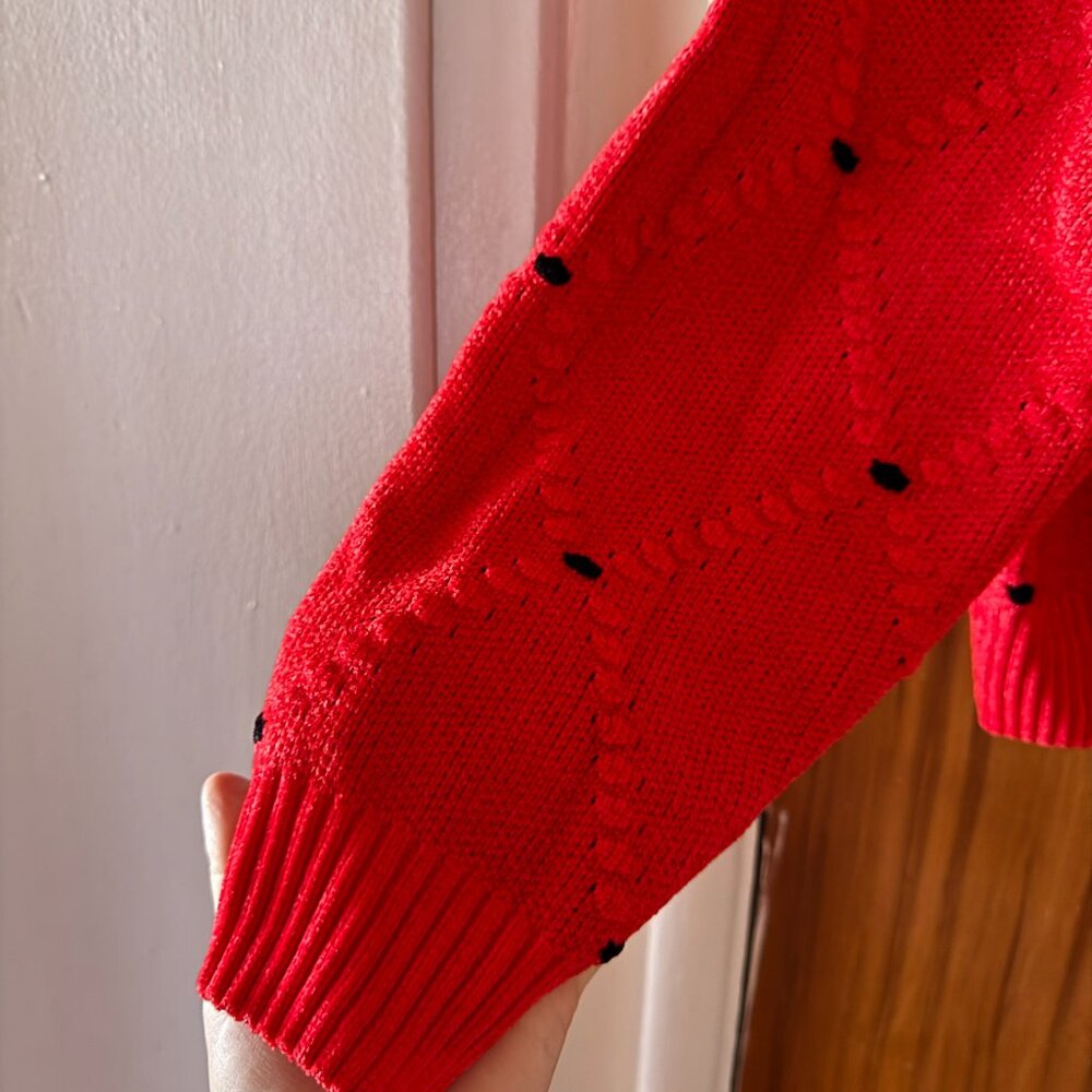 Lazy Oaf Strawberry Cardigan Sweater - Picture 5 of 5